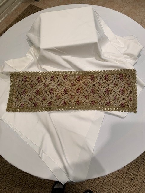 Vintage Brocade Table Runner 1960's - photo 4