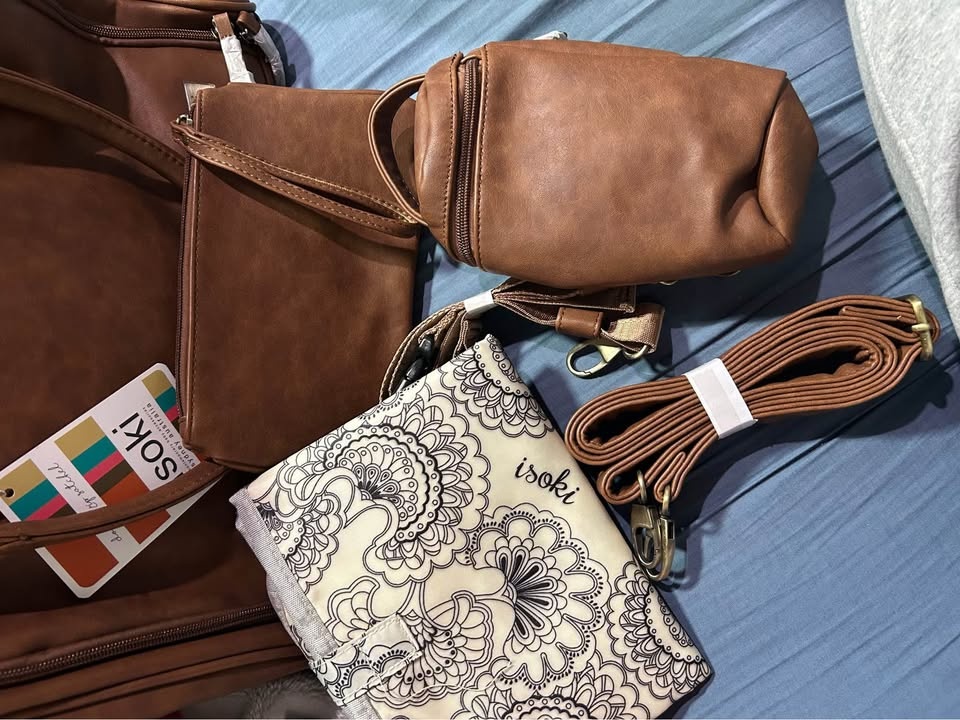 Baby bag [Isoki Double Zip Satchel REDWOOD CHESTNUT] - photo 2