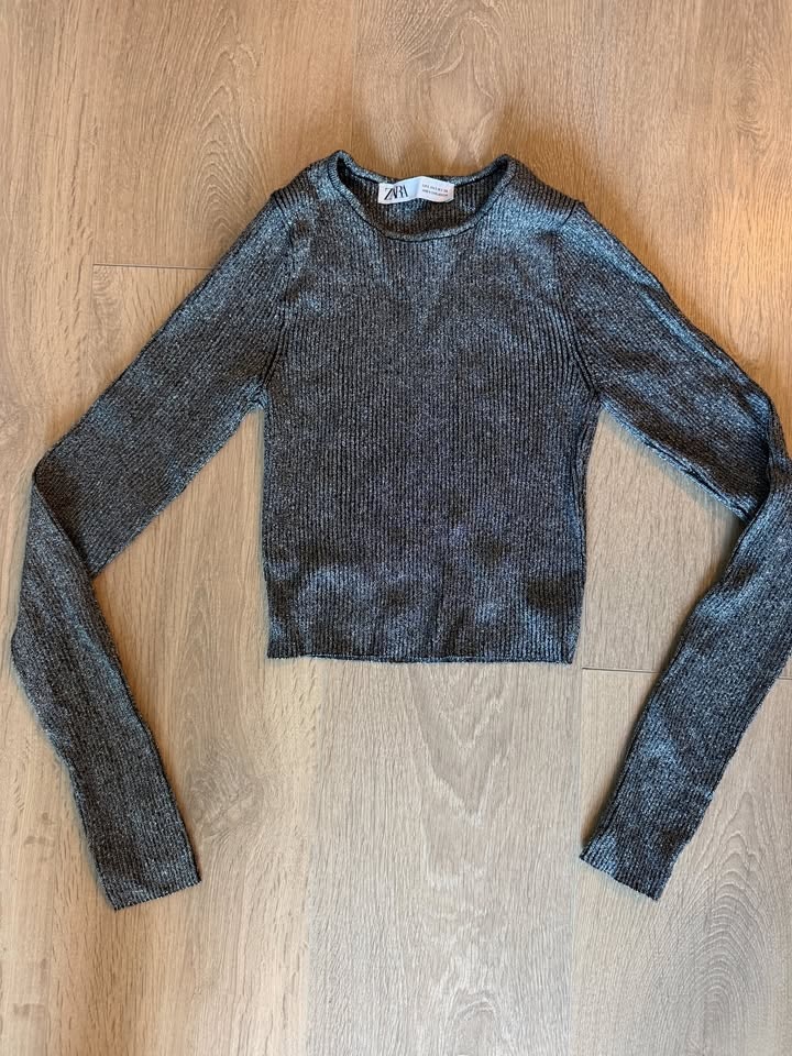 BNWT Zara Metallic Silver 2-piece Set - Size S - photo 3