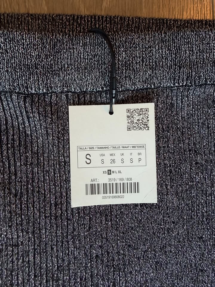 BNWT Zara Metallic Silver 2-piece Set - Size S - photo 4