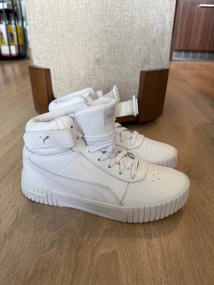Puma Carina 2.0 White Sneakers - Size 7.5 - photo 4