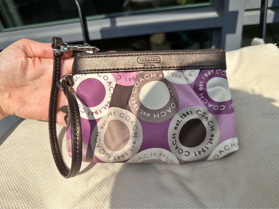 Coach Satin Wristlet / Wallet