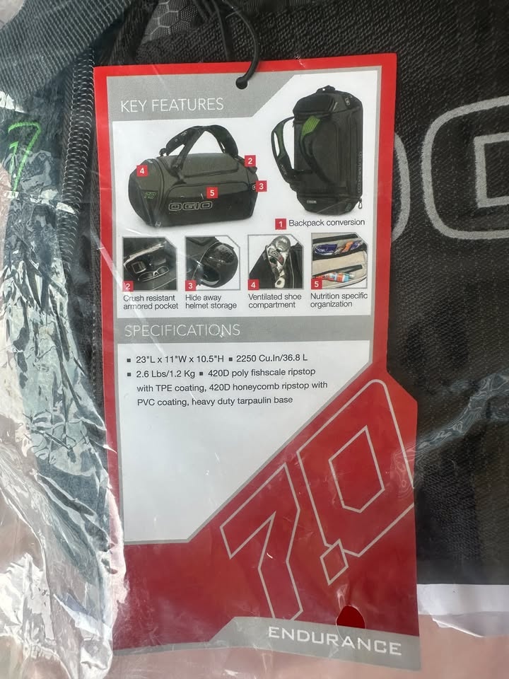 BNWT OGIO Endurance 7.0 Travel Duffel Bag / Backpack - photo 3