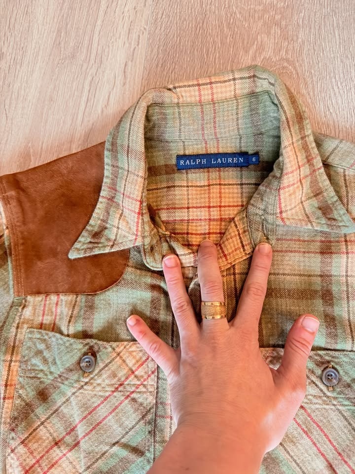 Women's Vintage Ralph Lauren Plaid Hunting Shirt - Size 6 - photo 2