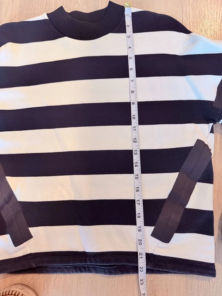 COS Navy Blue & White Stripe Sweater - Size XS - photo 5