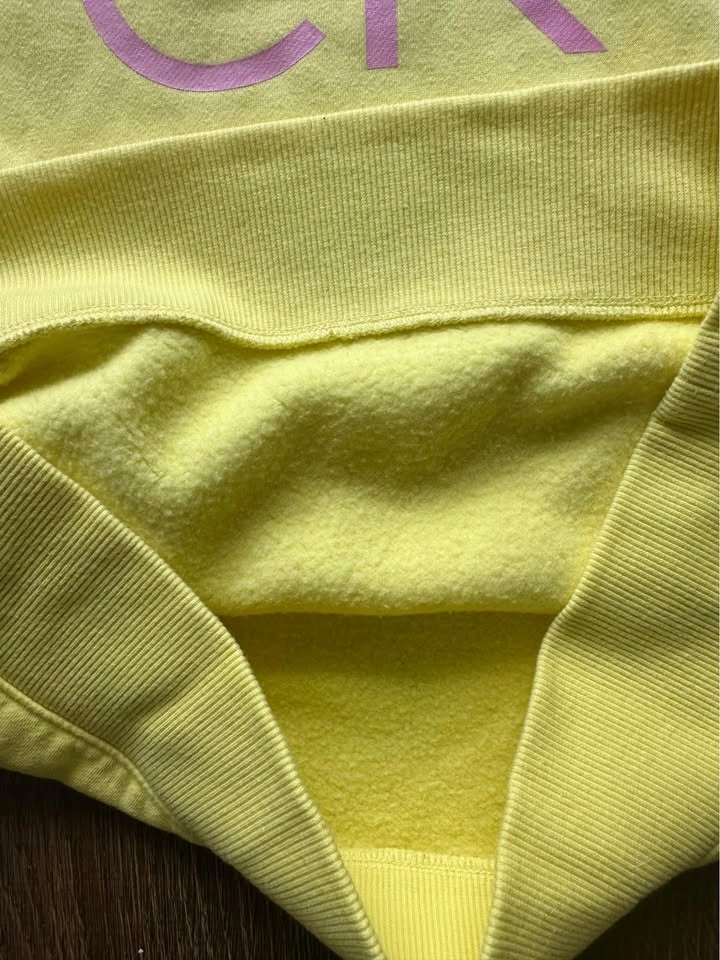 Calvin Klein Jeans Yellow Sweatshirt Size XS - photo 3