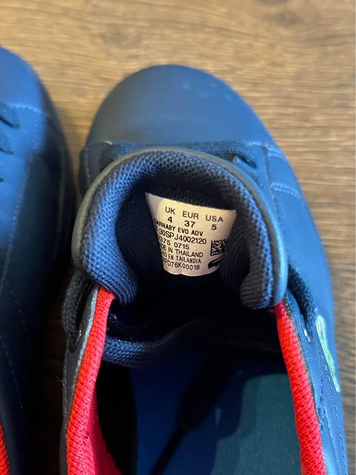 BNWOB Lacoste Blue Carnaby Sneakers - Size 6 - photo 4