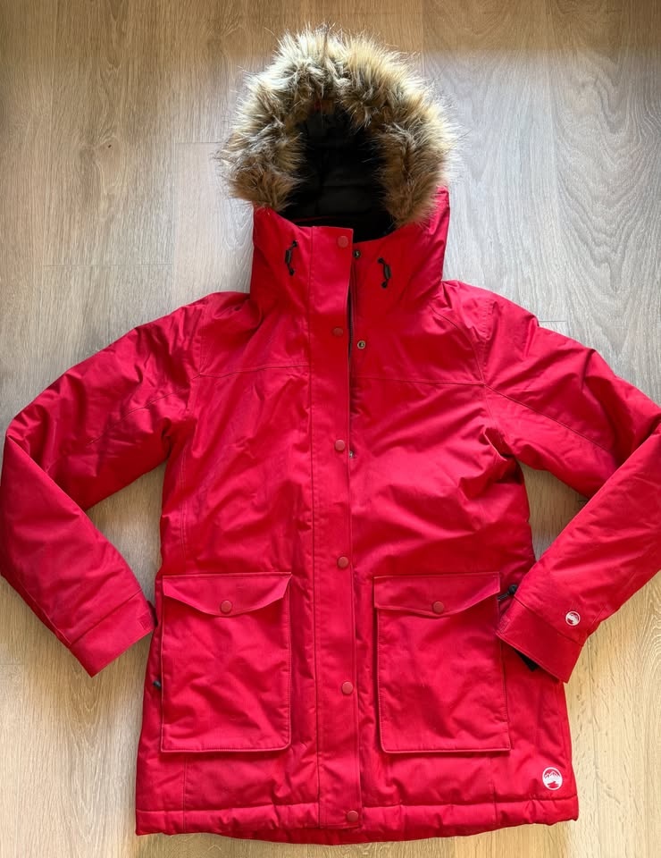 Men's Winter Long Red Parka Jacket - Size M - photo 2