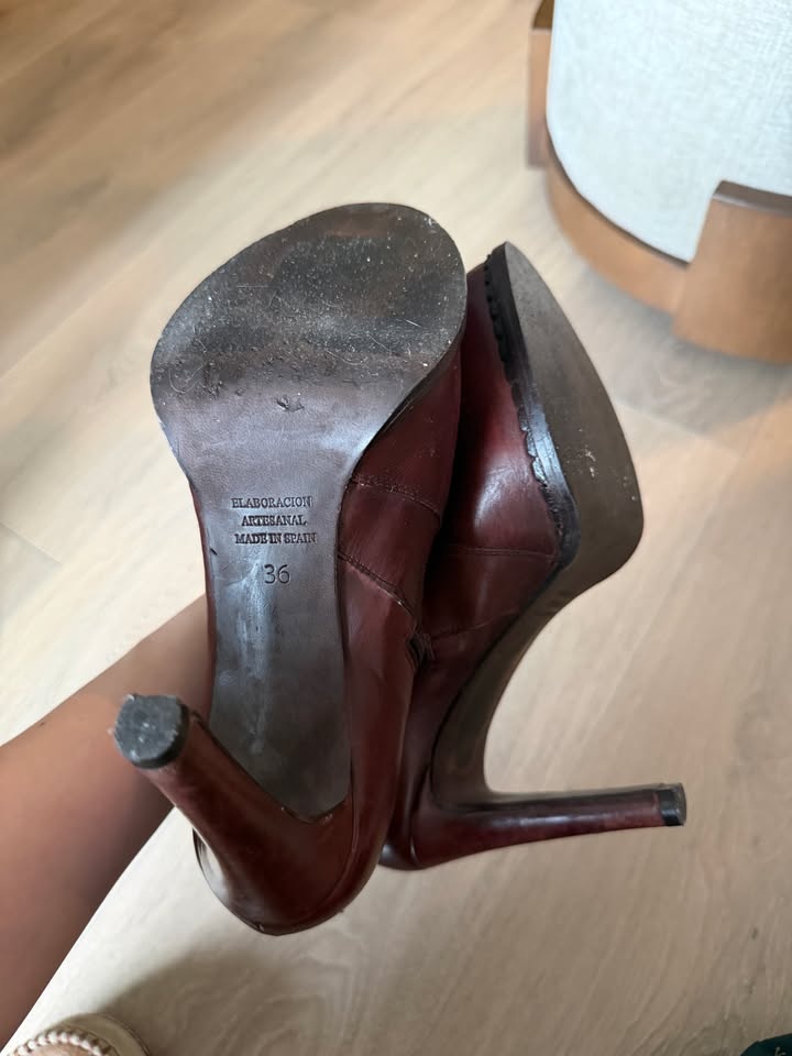 Pedro Miralles Leather Ankle Boots - Size 6 - photo 5