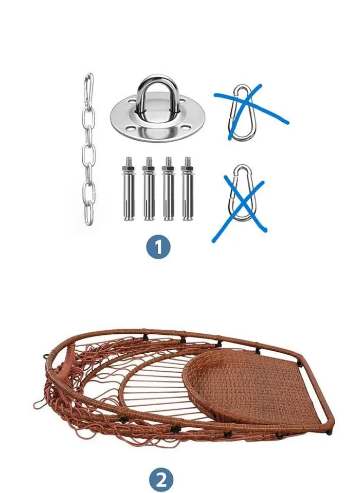 Foldable Hanging Egg Chair Without Stand – 2.4m x 1.6m image indicator(2)