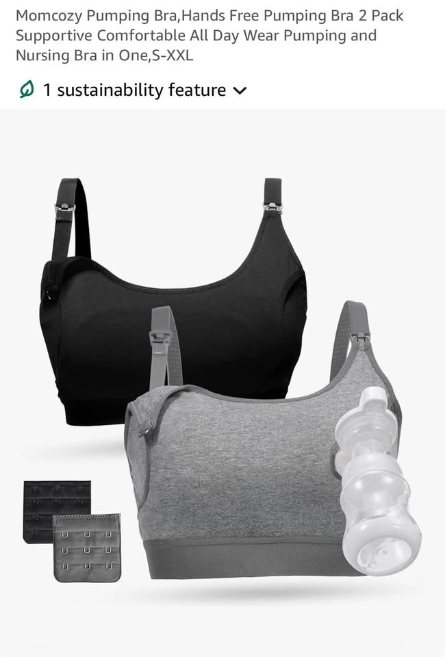 Momcozy Pumping/Nursing Bra - Size Medium - photo 4