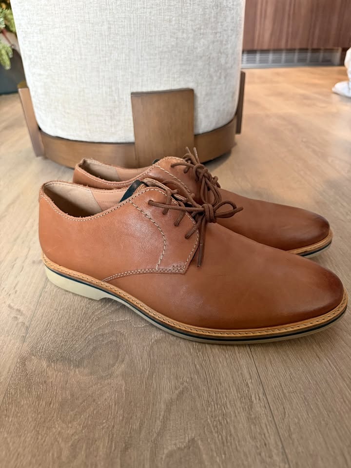 Men's Clarks Atticus Lace Leather Oxford Shoes - Size 10 1/2