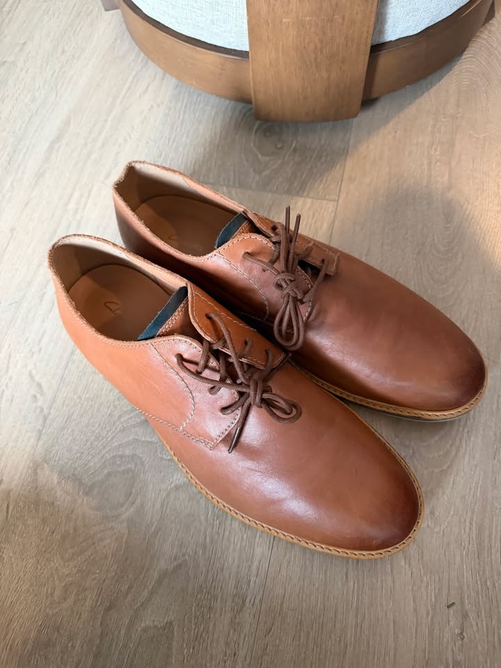 Men's Clarks Atticus Lace Leather Oxford Shoes - Size 10 1/2 - photo 2