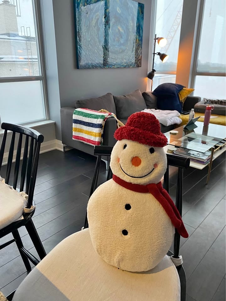 Gluckstein Home Snowman Cushion