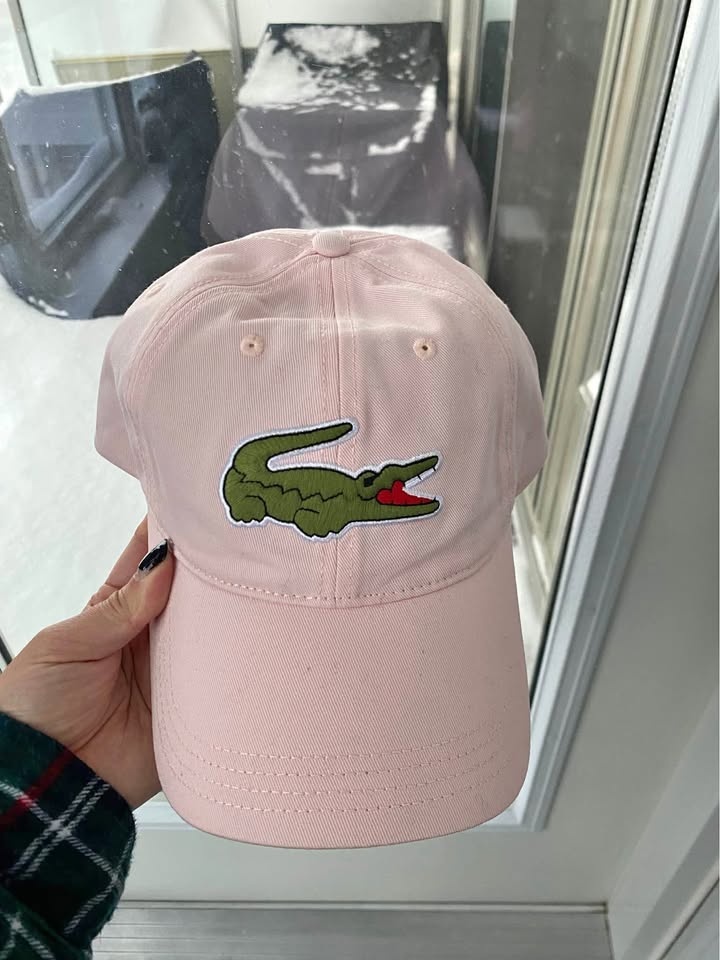 Lacoste Soft Pink Hat with Logo (Brand New With Tags)