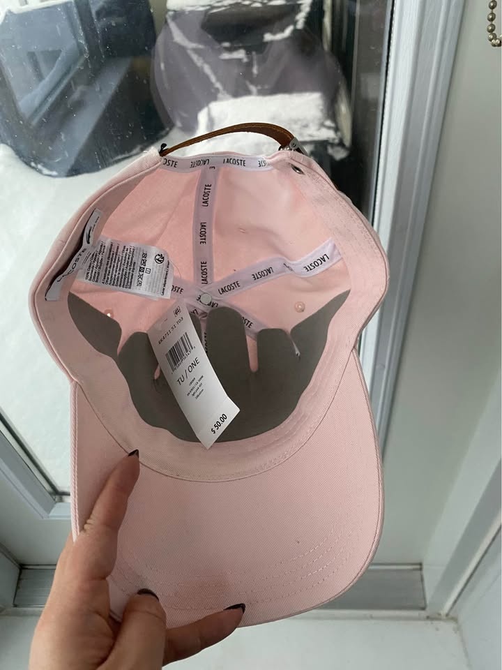 Lacoste Soft Pink Hat with Logo (Brand New With Tags) - photo 2