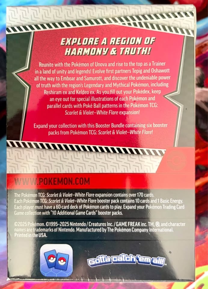 Pokemon TCG Scarlet & Violet-White Flare Booster Bundle (6 Packs - photo 2