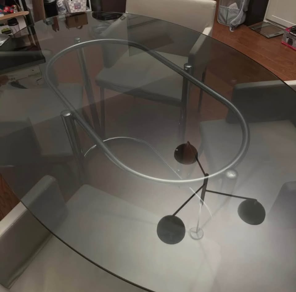 Modern Glass Dining Table - photo 2