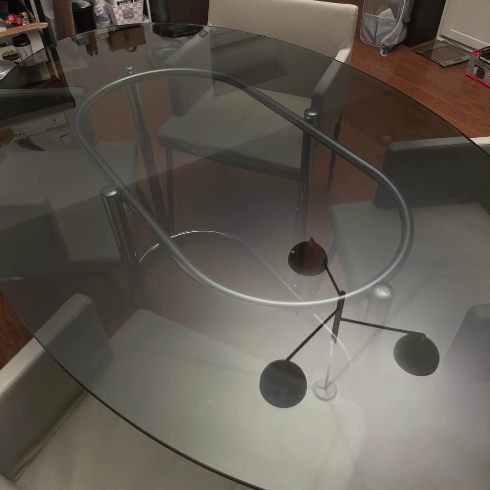 Glass dining table - photo 2