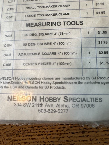 Nelson Hobby | Modeling Clamp - photo 4
