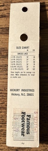 Hickory Industries No. 61400 | 27" Brown Waxed Dress Laces (2 Pa - photo 3