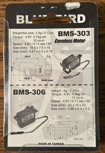 Blue Bird BMS-306 Micro Servo for RC Models - photo 2
