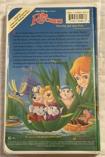 The Rescuers (VHS [Digitally Mastered], 1977) - photo 2