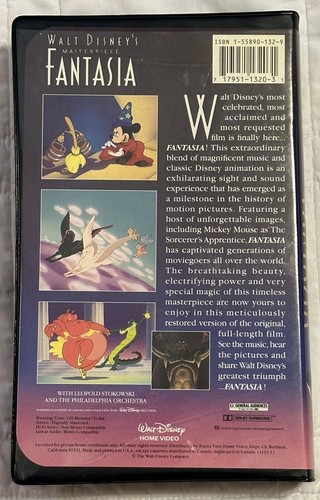 Fantasia (VHS, Digitally Mastered, 1940) - photo 2