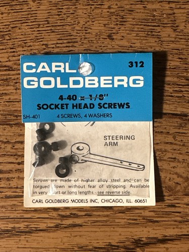 Carl Goldberg #312 | 4-40 x 1/8" Socket Head Screws