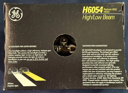 GE H6054 High/Low Beam Halogen Vehicle Light - photo 3