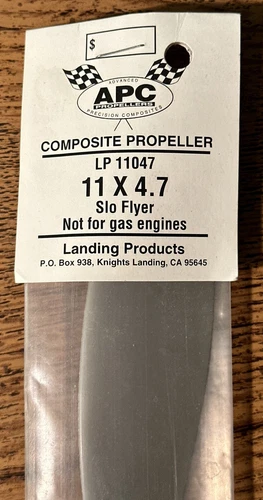 APC LP 11047 Slo Flyer Composite Propeller (11 x 4.7) - photo 2
