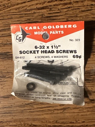 Carl Goldberg #323 | 6-32 x 1 1/2 Socket Head Screws