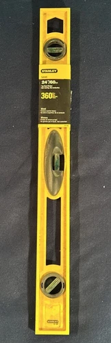 Stanley No. 42-468 | 24" Level w/ 360-Degree Vials