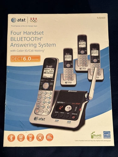 AT&T TL92420 4 Handset Bluetooth Answering System