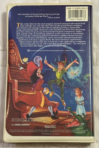Peter Pan (VHS [Digitally Mastered], 1953) - photo 2