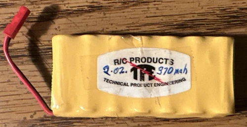 TPE R/C Products 370mAh 8.75V Ni-MH Battery