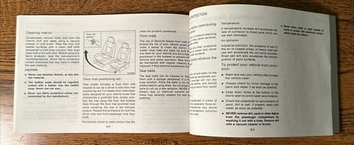 Nissan | 1995 Maxima Owner's Manual - photo 3