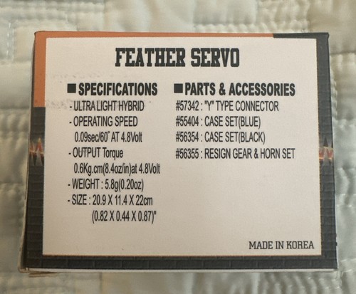 Hi-Tec | HS-50 Feather Servo - photo 4