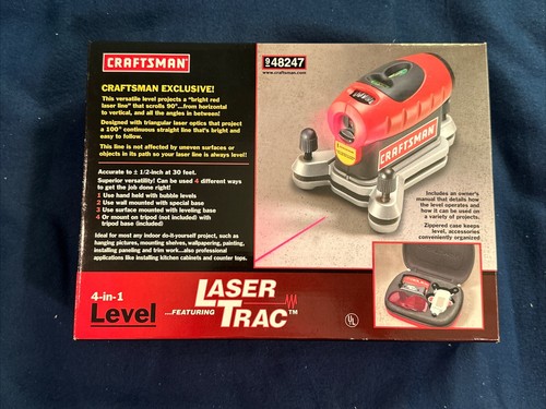Craftsman | 4-in-1 Level featuring Laser Trac