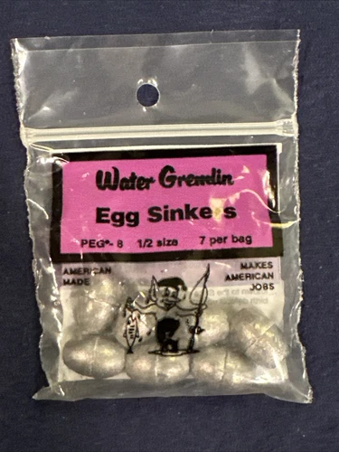 Water Gremlin PEG-8 | 1/2 Size Egg Sinkers (7)