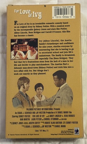 For Love Of Ivy (1968) VHS - photo 2