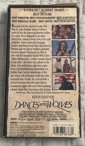 Dances With Wolves (VHS, 1990) - photo 2