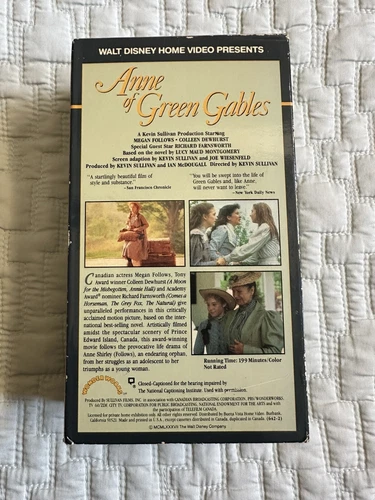 Anne of Green Gables (VHS, 1985) - photo 2