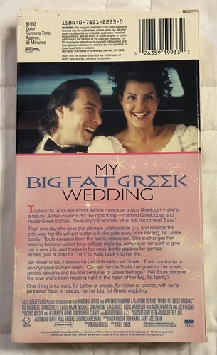 My Big Fat Greek Wedding (VHS, 2002) - photo 2