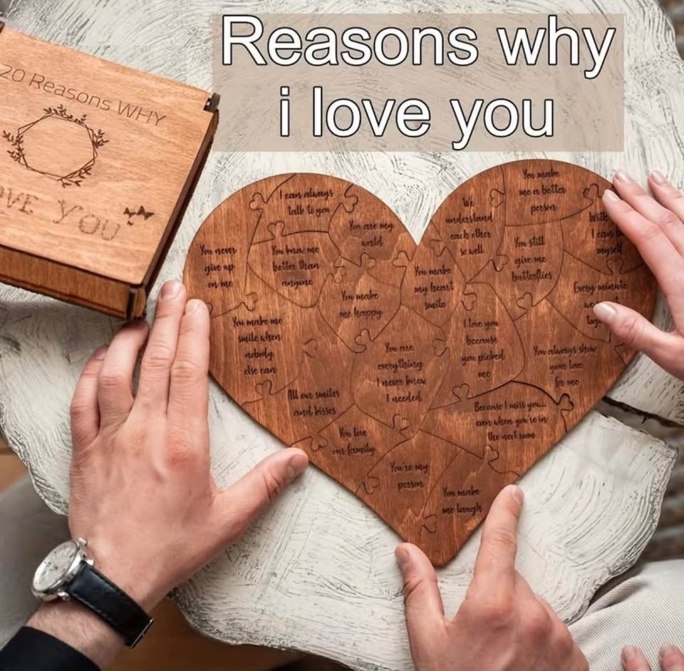 Valentine Wooden Love Puzzle Gift - photo 2