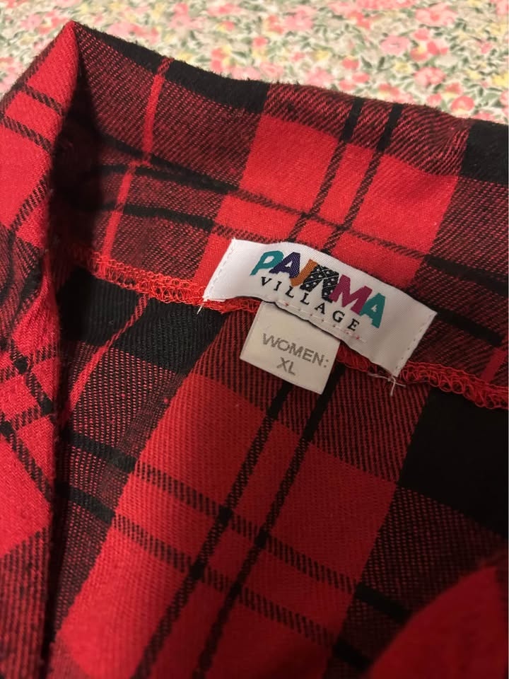 Red Plaid Pajamas for Women - Brand New - photo 3