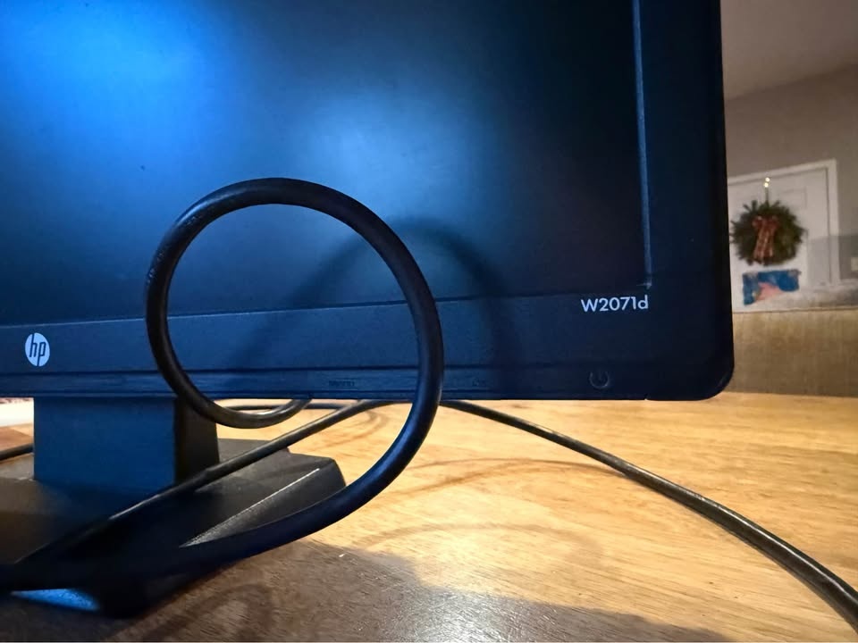 HP 20” Monitor and Cables - photo 2