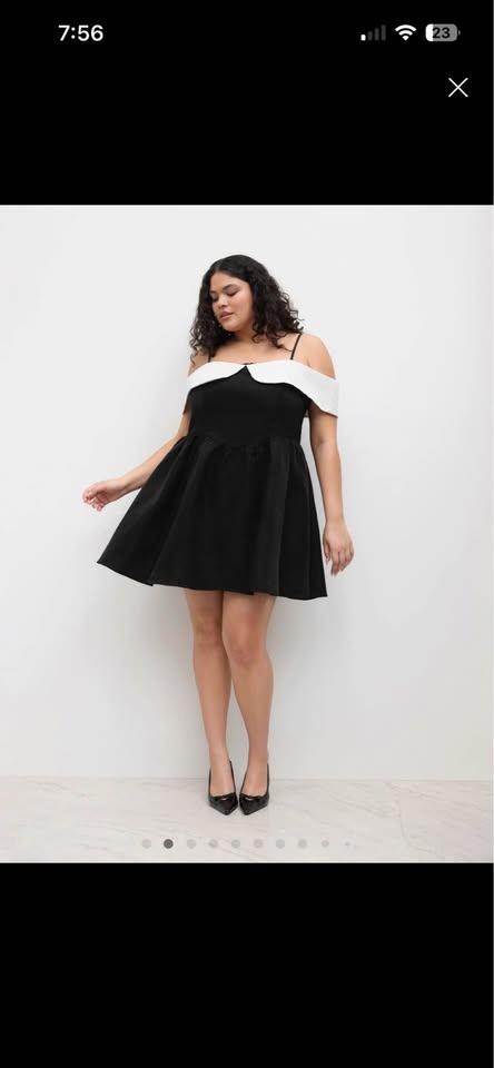 Black Off-Shoulder Dress - 2XL - photo 3