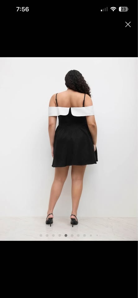 Black Off-Shoulder Dress - 2XL - photo 4