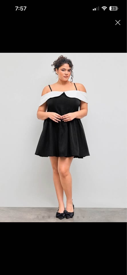 Black Off-Shoulder Dress - 2XL - photo 5